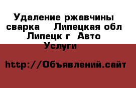 Удаление ржавчины, сварка. - Липецкая обл., Липецк г. Авто » Услуги   